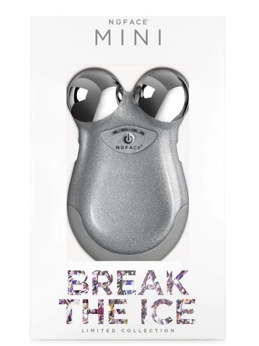 NuFACE MINI Facial Toning Device - Silver Sparkle